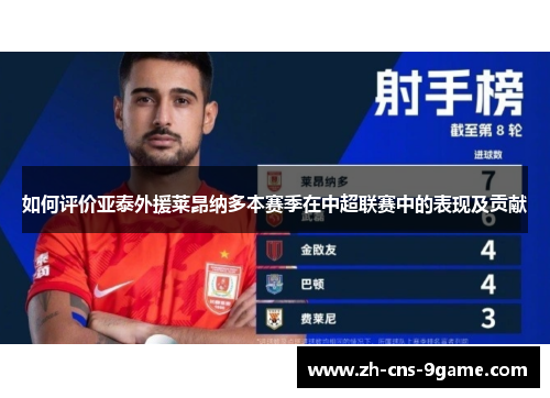 如何评价亚泰外援莱昂纳多本赛季在中超联赛中的表现及贡献